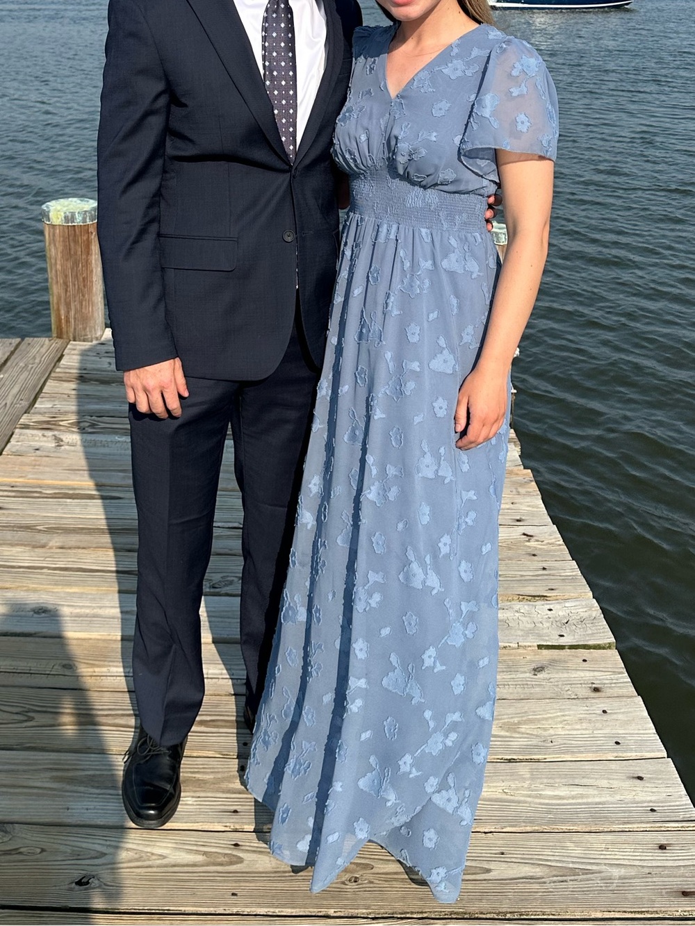 Baltic Born Blue Floral Maxi Dress